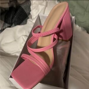 NWT pink heels